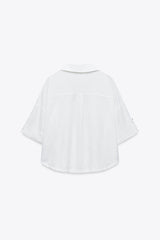 CHEMISE COURTE EN LIN