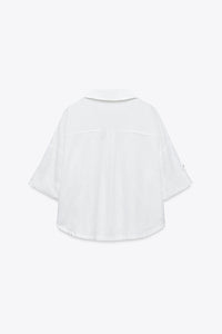 CHEMISE COURTE EN LIN