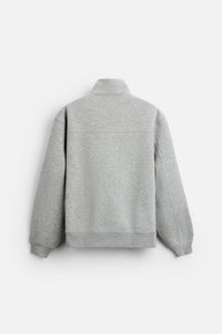 Sweat a zip sur le col - Blanc Cassé