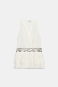 ROBE GAZE VOLANTS CLOUS