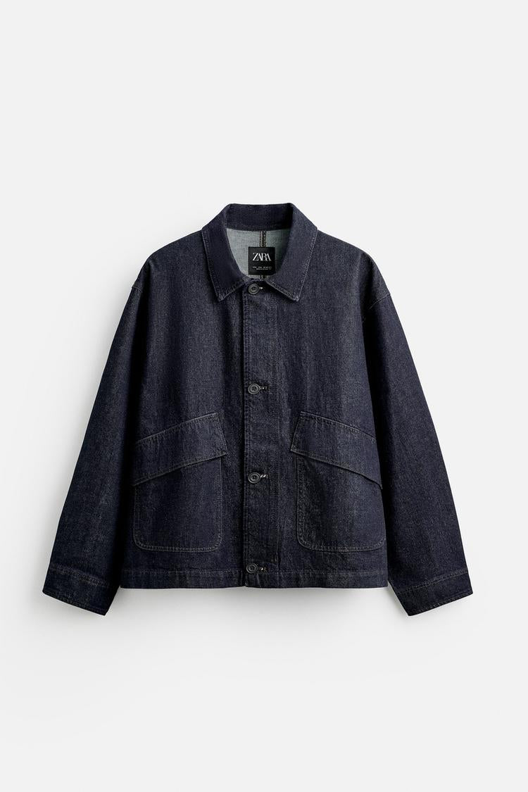 Veste en jean coupe carrée