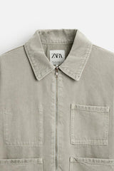 Veste en jean à poches