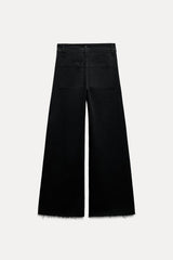 Jean collection zw marine droit a taille haute - Noir