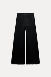 Jean collection zw marine droit a taille haute - Noir