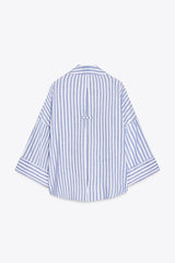 CHEMISE MANCHE LARGE AVEC LIN