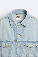Veste en jean coupe courte
