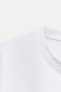 T-shirt épais effet délavé - Blanc