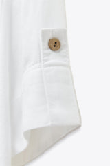 CHEMISE COURTE EN LIN