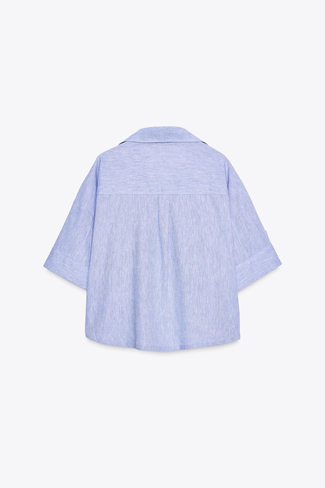 CHEMISE COURTE EN LIN