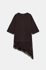 T-SHIRT BIMATIÈRE DENTELLE