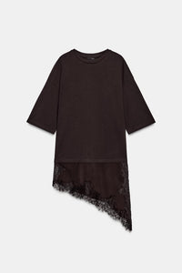 T-SHIRT BIMATIÈRE DENTELLE