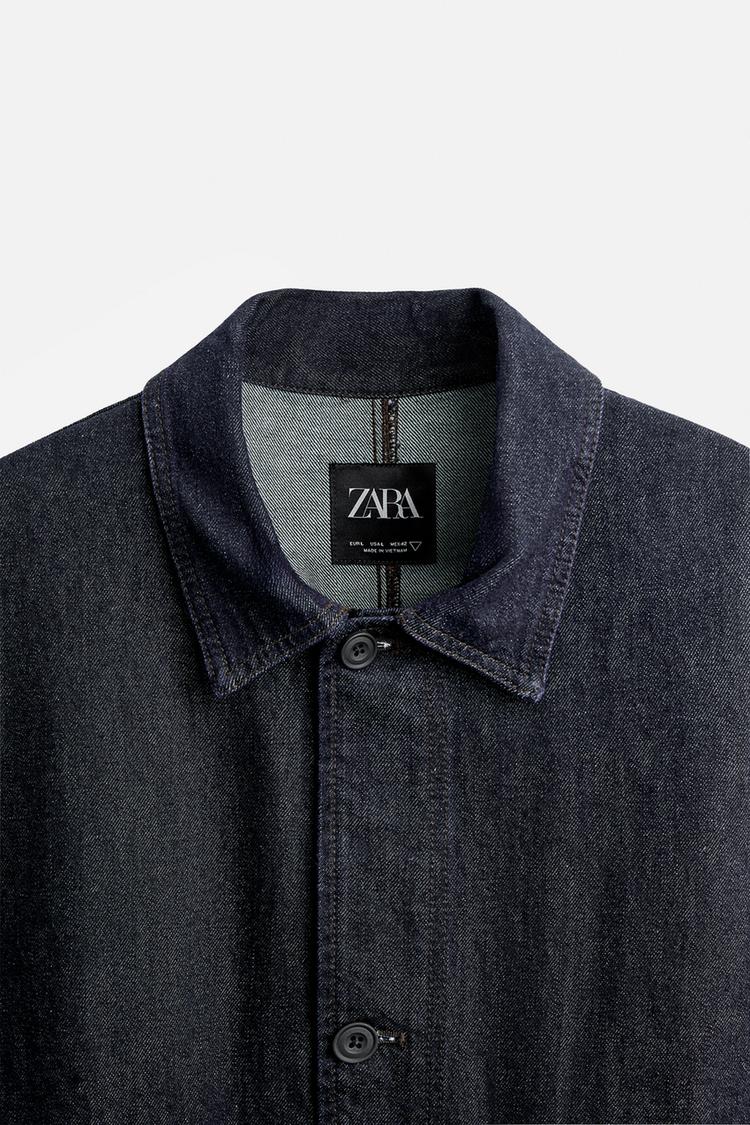 Veste en jean coupe carrée