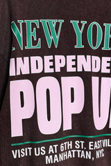 T-SHIRT LAVE INSCRIPTION CONTRASTE