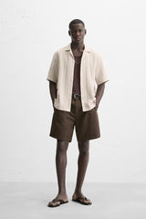 CHEMISE JACQUARD GÉOMÉTRIQUE