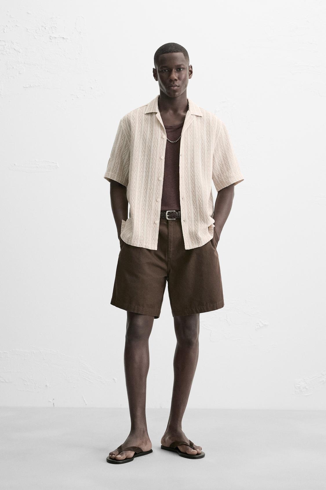 CHEMISE JACQUARD GÉOMÉTRIQUE