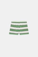 SHORT RUSTIQUE À RAYURES