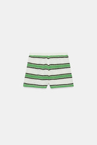 SHORT RUSTIQUE À RAYURES