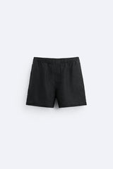 Short en Lin - Bleu Marine