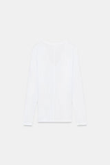 T-SHIRT EN COTON COL EN V