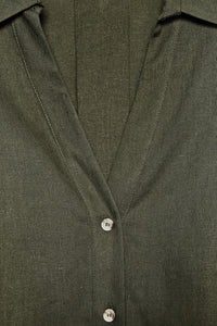 CHEMISE MANCHE LARGE AVEC LIN