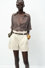 CHEMISE COURTE EN LIN