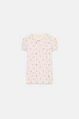T-SHIRT POINTELLE FLEURS
