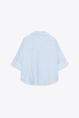 CHEMISE COURTE EN LIN