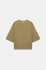 T-SHIRT MANCHES COURTES EFFET DELAVE