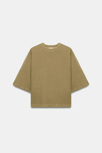 T-SHIRT MANCHES COURTES EFFET DELAVE