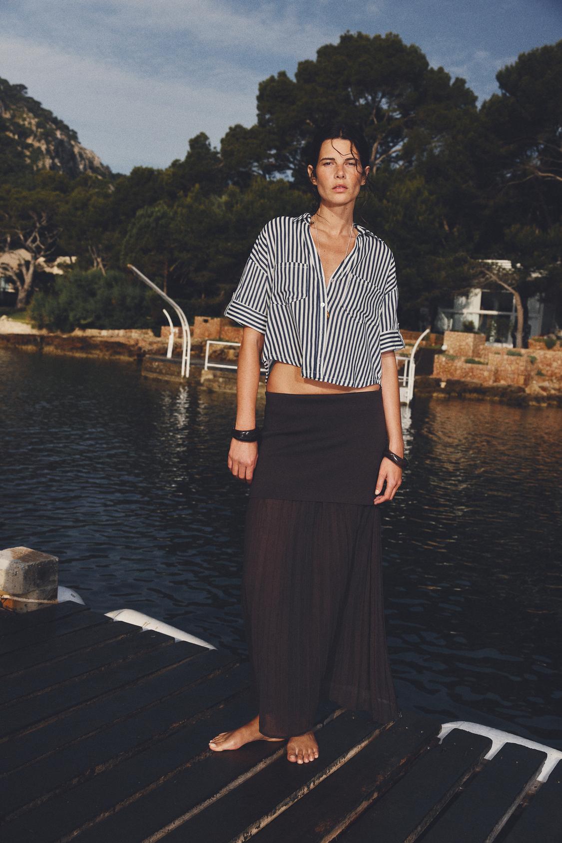CHEMISE COURTE EN LIN