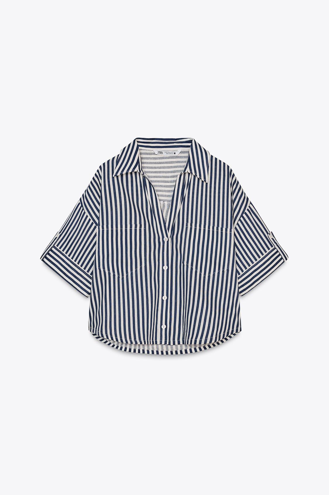 CHEMISE COURTE EN LIN