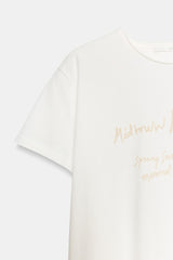 T-SHIRT INSCRIPTION MANCHES COURTES