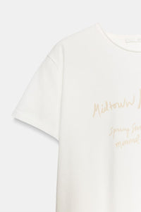 T-SHIRT INSCRIPTION MANCHES COURTES