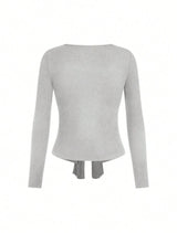 T-shirt Casual à Manches longues - Gris