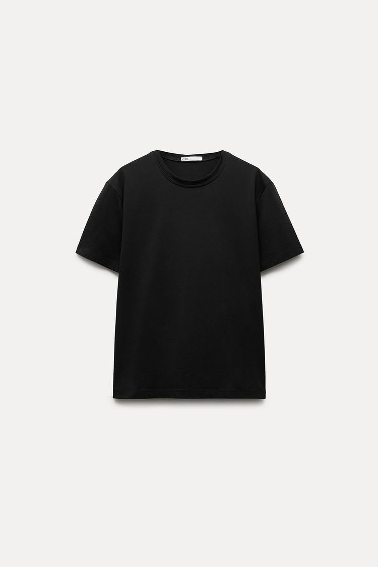 T-shirt coton basique à rayures