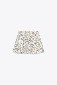 JUPE-CULOTTE À VOLANTS