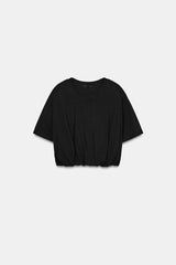 T-SHIRT COURT BOUFFANT