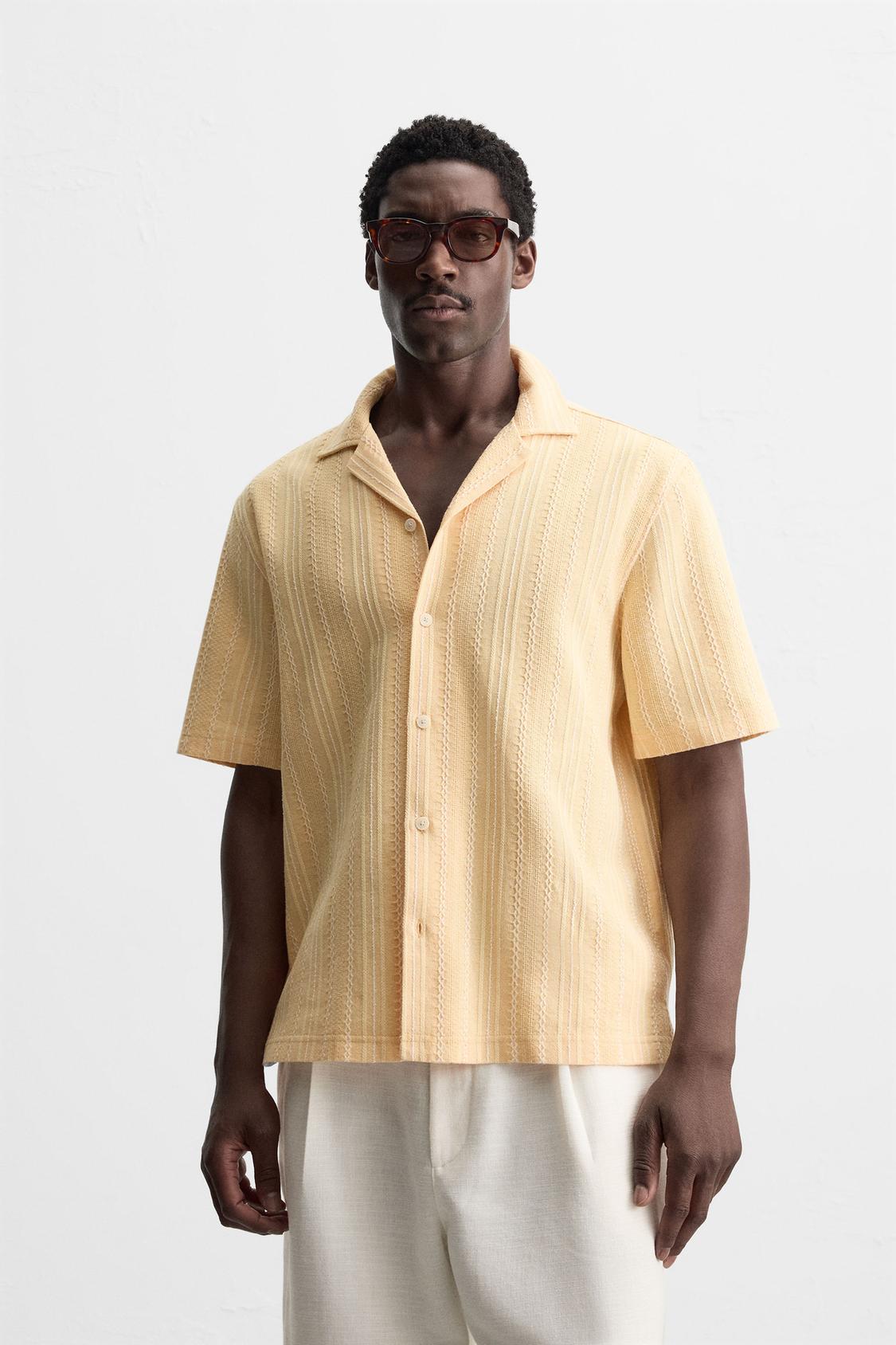 CHEMISE JACQUARD GÉOMÉTRIQUE