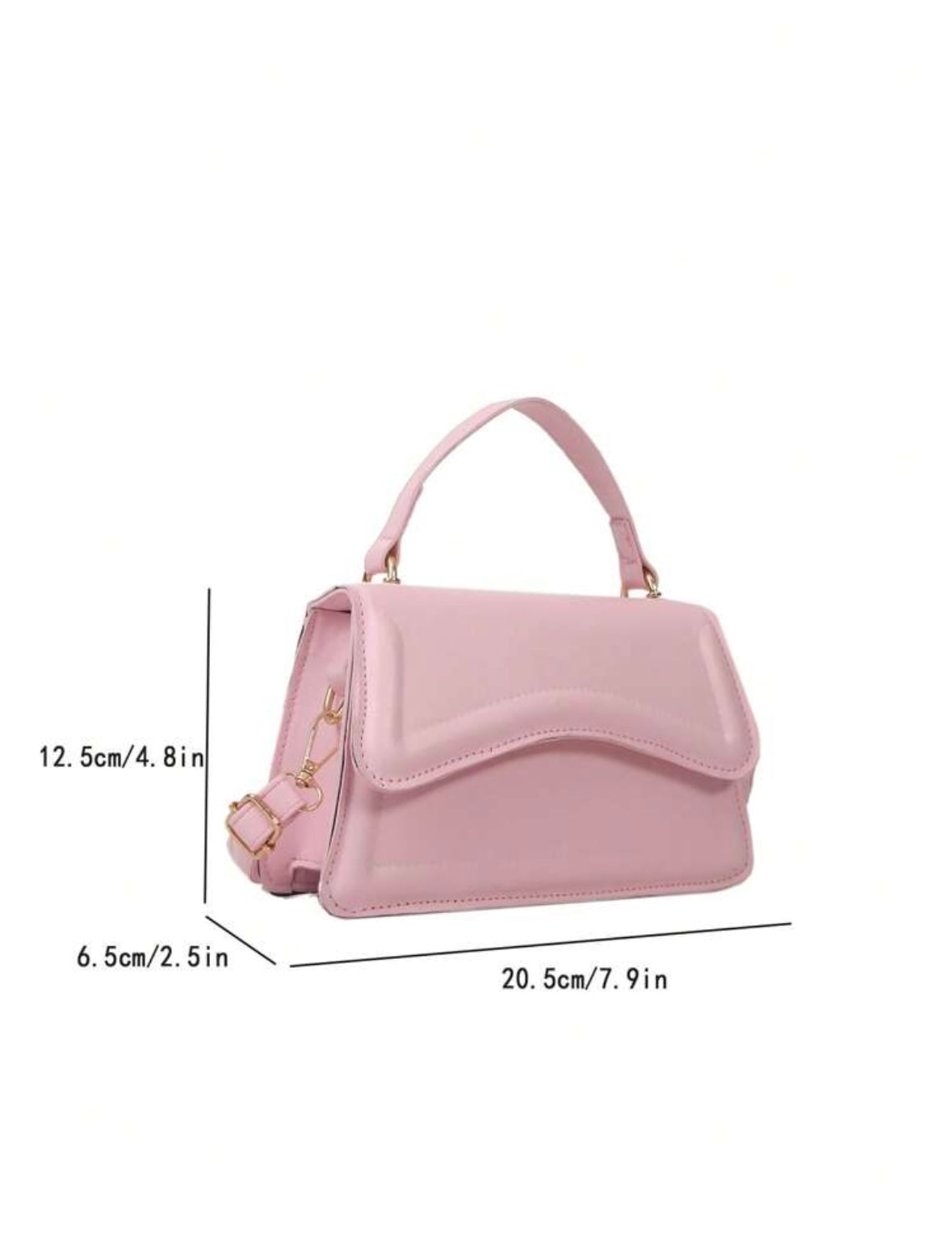 Mini sac carré léger - Rose bonbon