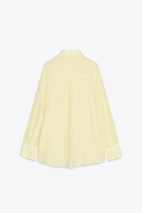 CHEMISE OVERSIZE GAZE RAYURES