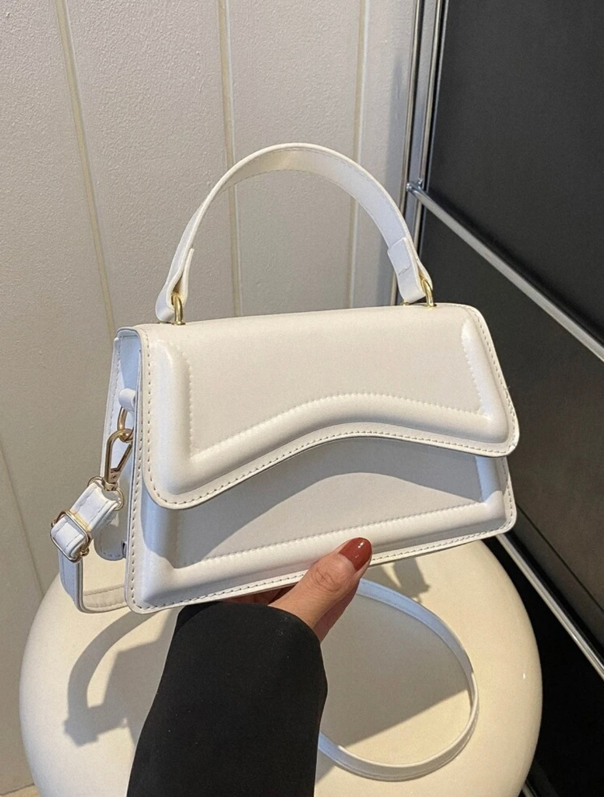 Mini sac carré léger - Blanc