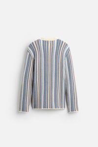 Pull en jacquard à rayures