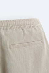 Short en Lin - Noir