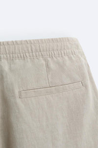 Short en Lin - Noir