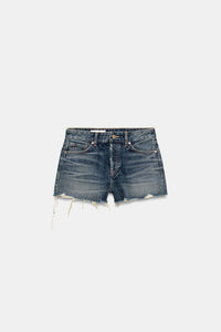 SHORT EN DENIM TRF DÉCHIRURES TAILLE MOYENNE