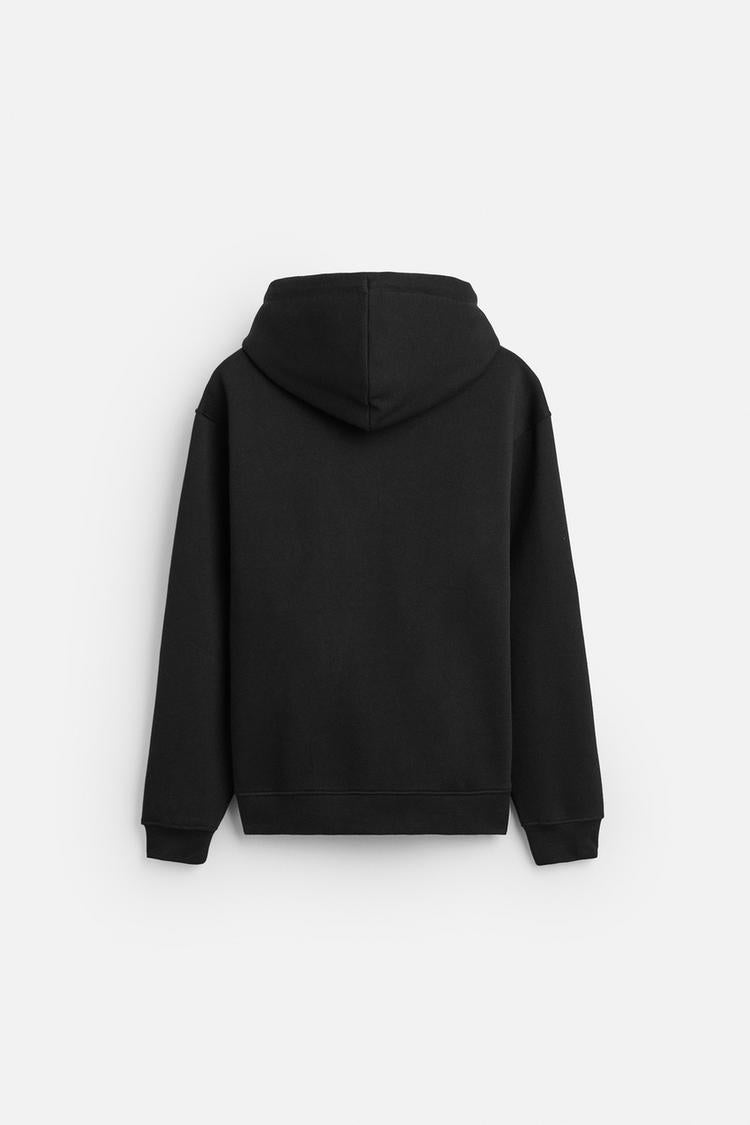Sweat à capuche zip - Noir