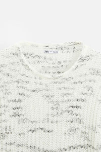 Pull en jacquar irrégulier