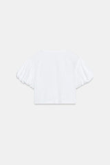T-SHIRT COURT À MANCHES AMPLES
