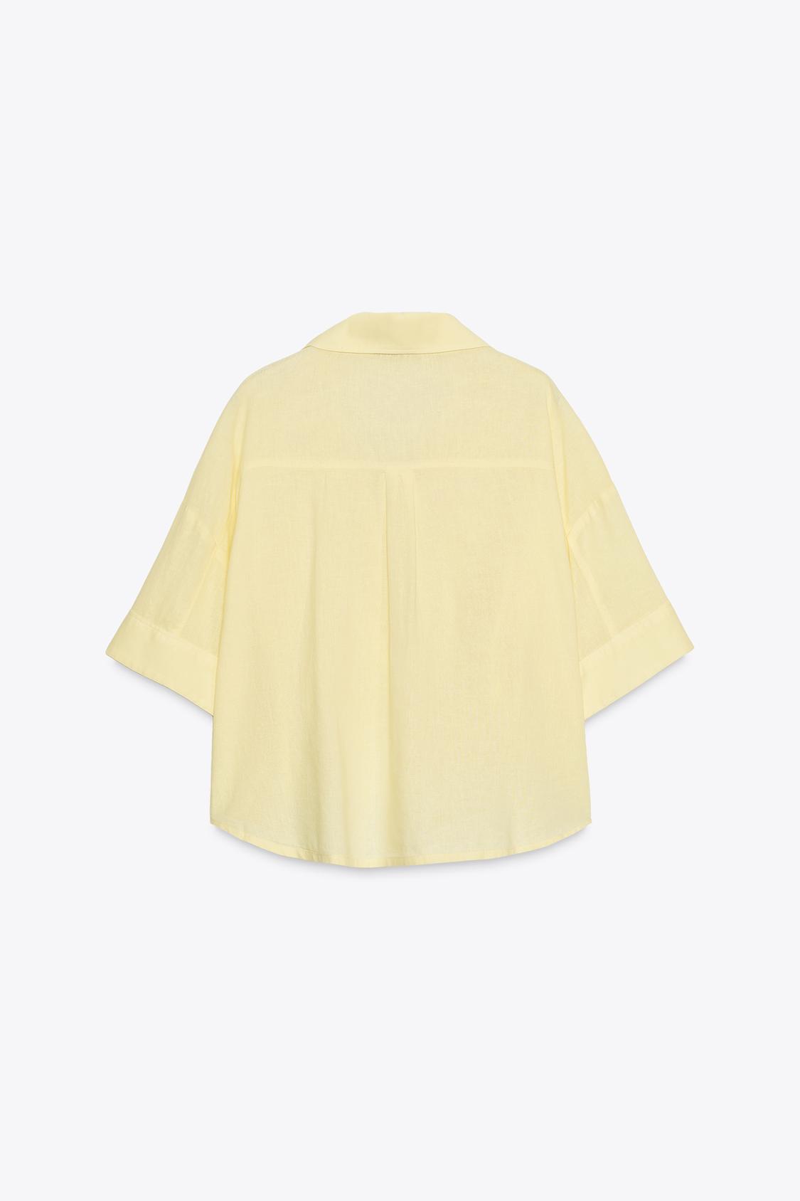 CHEMISE COURTE EN LIN