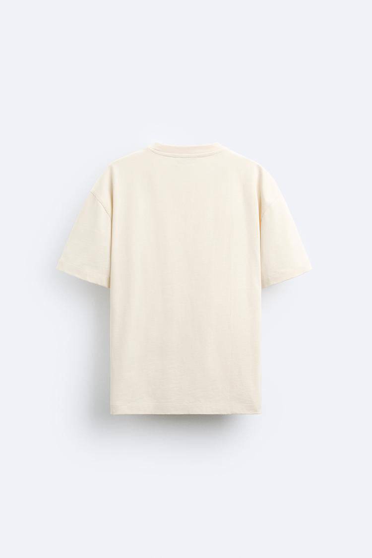 T shirt basique épais - Beige
